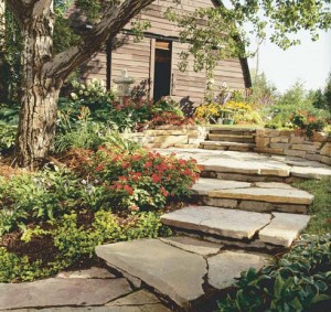 Natural stone looks great in a rustic setting